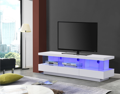 Support blanc de la laque TV de panneau du salon TV de Cabinet en bois de console