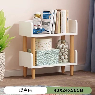 Bibliothèque en bois de particules d'OEM de panneau d'étagère libre de l'étagère 2 pour la chambre à coucher multicolore
