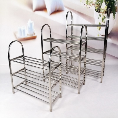 ODM BSCI banc en métal de meubles de support de chaussure d'acier inoxydable de 5 couches pour la chambre à coucher de salon
