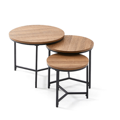 Salon petit Brown autour des meubles d'ensemble de table basse d'emboîtement