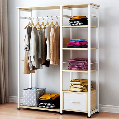 Meubles accrochants de support de chambre à coucher d'habillement de cabinet en bois moderne de support pour la maison