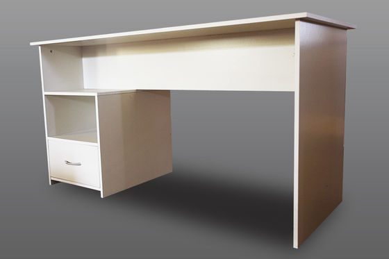 Le bureau blanc fait sur commande d'ordinateur de bureau a machiné le Tableau en bois d'étude avec le tiroir latéral