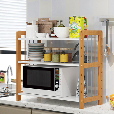 Boulangers en bois libres micro-onde de cuisine et unité de support d'Oven Stand de grille-pain
