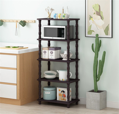 Rangée en bois d'Oven Rack Furniture Saving Space 5 de micro-onde de boulangers de cuisine de forces de défense principale