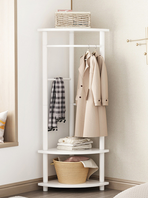Supports libres de manteau et de chapeau de coin d'économie de l'espace avec le support de chaussure