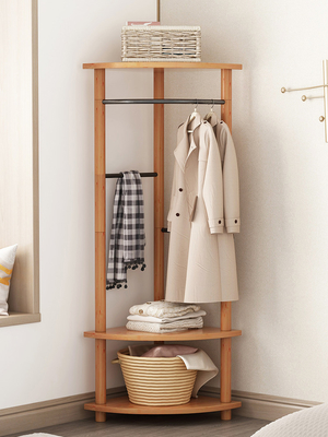 Supports libres de manteau et de chapeau de coin d'économie de l'espace avec le support de chaussure