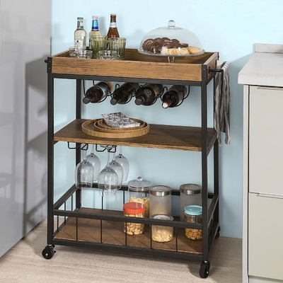 Chariot moderne de cuisine de café d'Odm pour le stockage de légume fruit