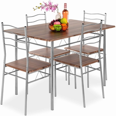 la table de salle à manger en bois et la chaise de forces de défense principale d'odm ont placé contre- diner élevé place de 4