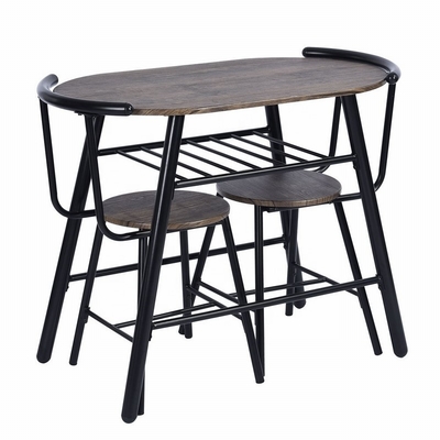 La table de salle à manger et la chaise contemporaines en métal ont placé les meubles à la maison