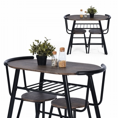 La table de salle à manger et la chaise contemporaines en métal ont placé les meubles à la maison