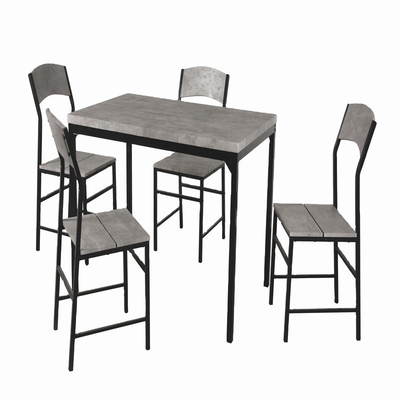 La table de salle à manger en bois d'ODM de Roydom et 4 chaises ont placé l'ensemble de table de salle à manger de 5 morceaux