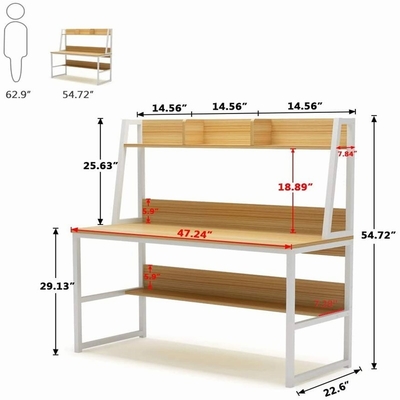 Travail convertible d'ordinateur portable d'ODM du bureau à la maison avec les jambes en acier