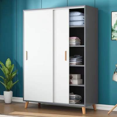 Porte coulissante en bois adaptée aux besoins du client d'Almirah de Cabinet moderne de garde-robe