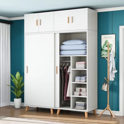 Porte coulissante en bois adaptée aux besoins du client d'Almirah de Cabinet moderne de garde-robe
