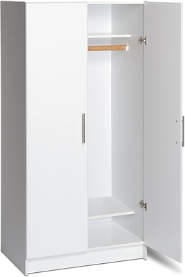 Garde-robe en bois de placard de tissu de forces de défense principale de porte d'ODM 2 pour la chambre à coucher