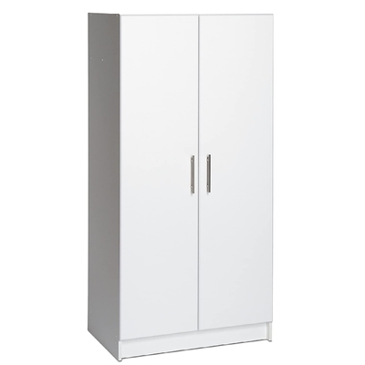Garde-robe en bois de placard de tissu de forces de défense principale de porte d'ODM 2 pour la chambre à coucher