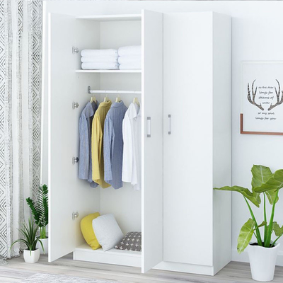 Garde-robe moderne écologique d'Armoire en bois de Cabinet de garde-robe pour l'appartement d'étudiants