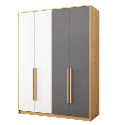 Métal et cabinet en bois solide de garde-robe de forces de défense principale Almirah en bois pour la chambre à coucher