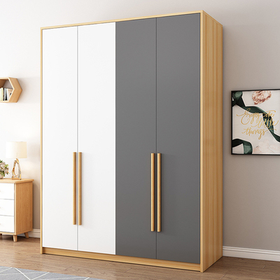 Métal et cabinet en bois solide de garde-robe de forces de défense principale Almirah en bois pour la chambre à coucher
