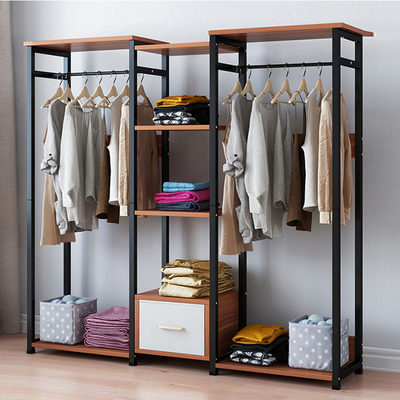 Meubles accrochants de support de chambre à coucher d'habillement de cabinet en bois moderne de support pour la maison