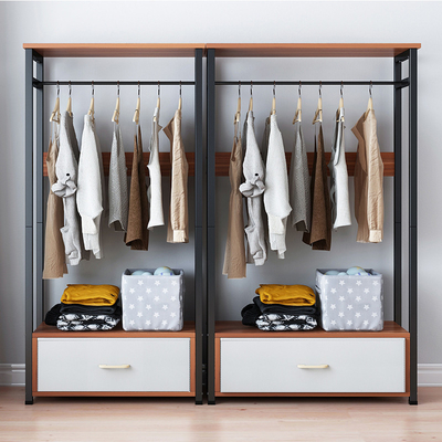 Meubles accrochants de support de chambre à coucher d'habillement de cabinet en bois moderne de support pour la maison