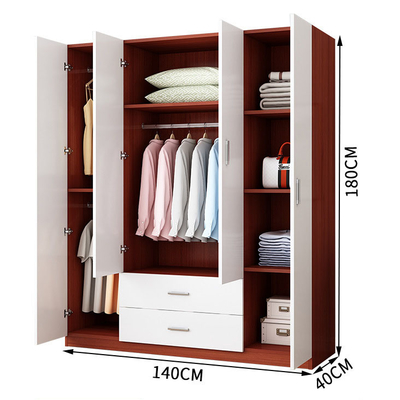 Cabinet de vêtements moderne en bois de Cabinet de garde-robe de la catégorie E1 avec le tiroir