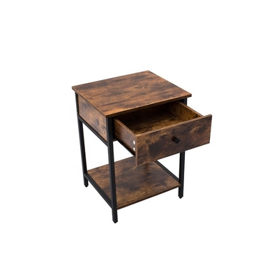 Organisateur adapté aux besoins du client Cabinet de table de chevet de bois de construction en métal