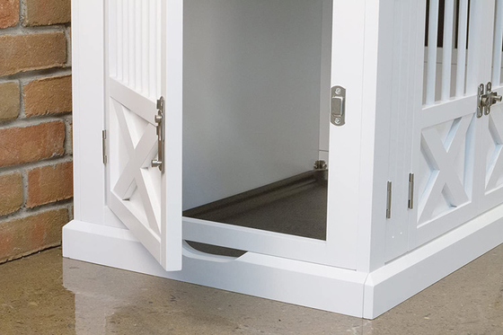 Caisse en bois Cat Bed Dog Kennel de Chambre d'animal familier de forces de défense principale d'OEM